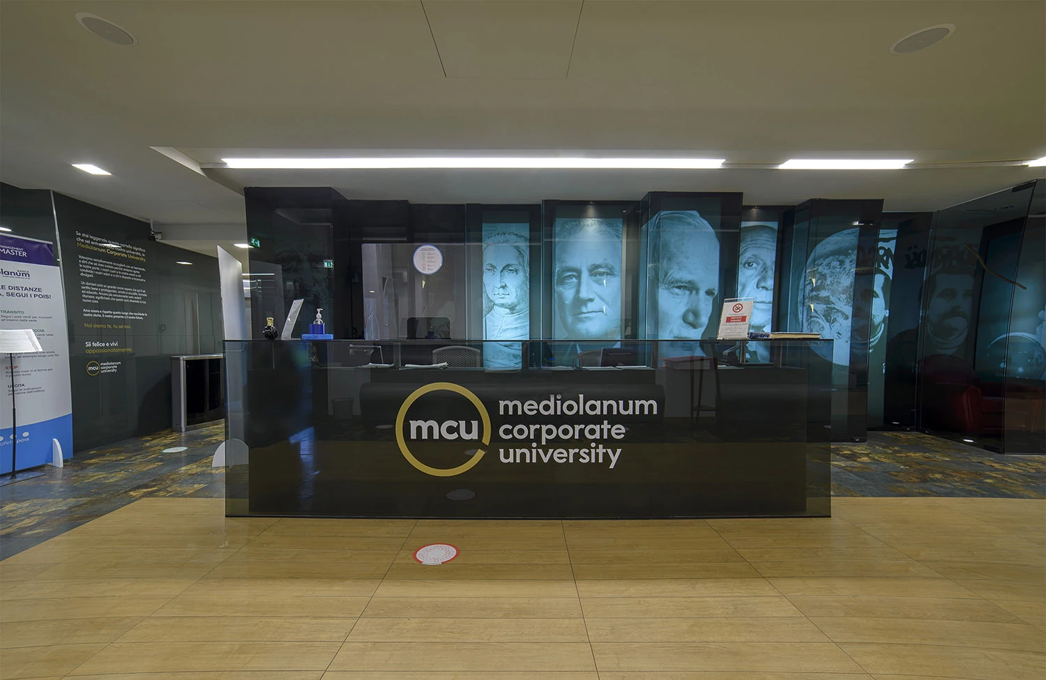 Illuminazione della Meiolanum Corporate University a Rho